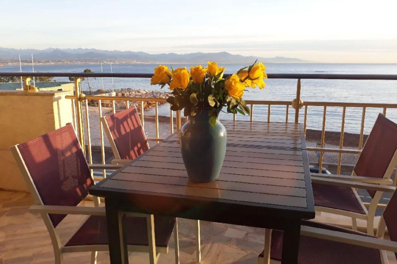 Seafront One Bedroom Apartment With A Terrasse Swimming Pool And A Parking 앙티브 외부 사진