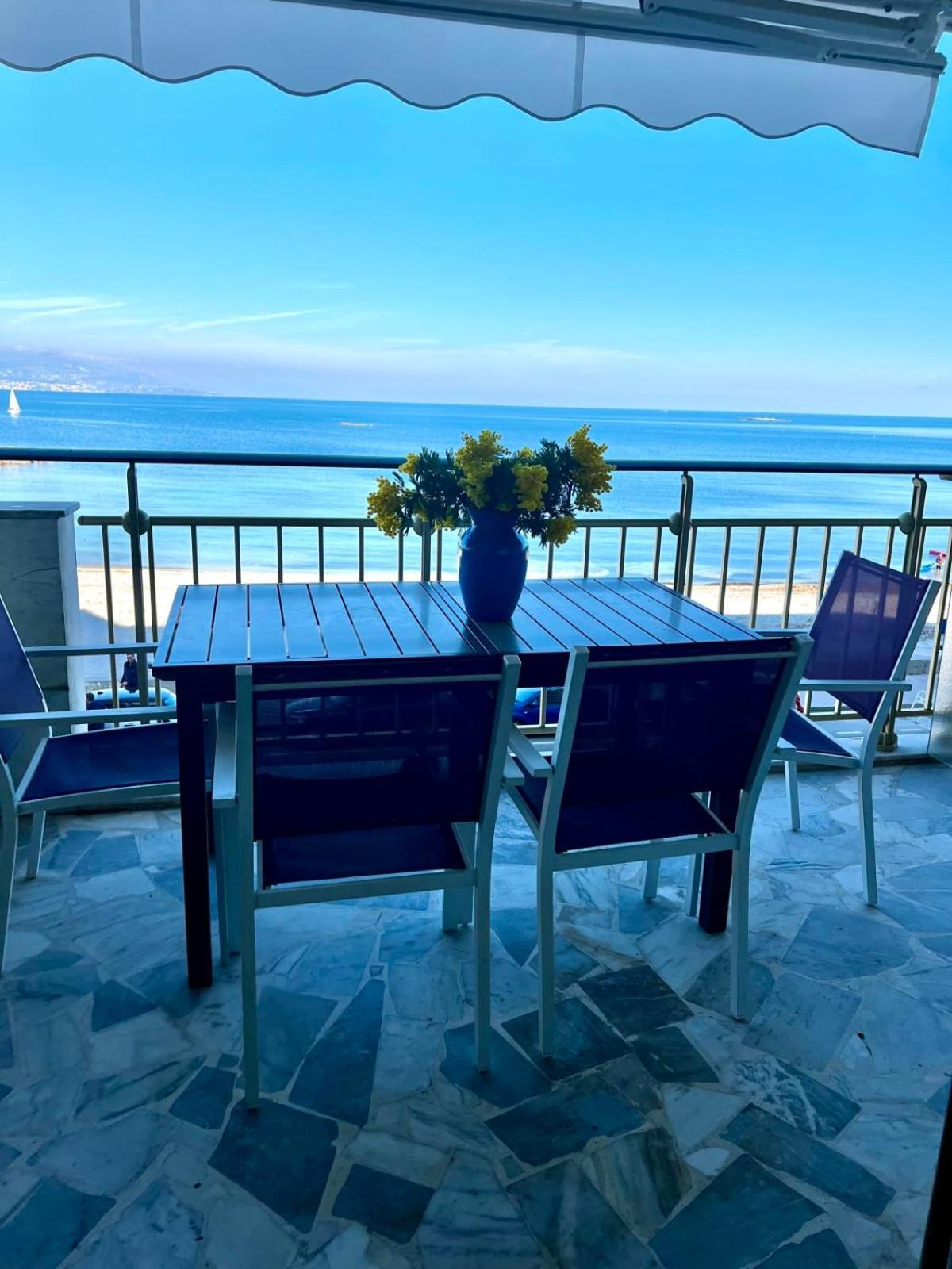 Seafront One Bedroom Apartment With A Terrasse Swimming Pool And A Parking 앙티브 외부 사진